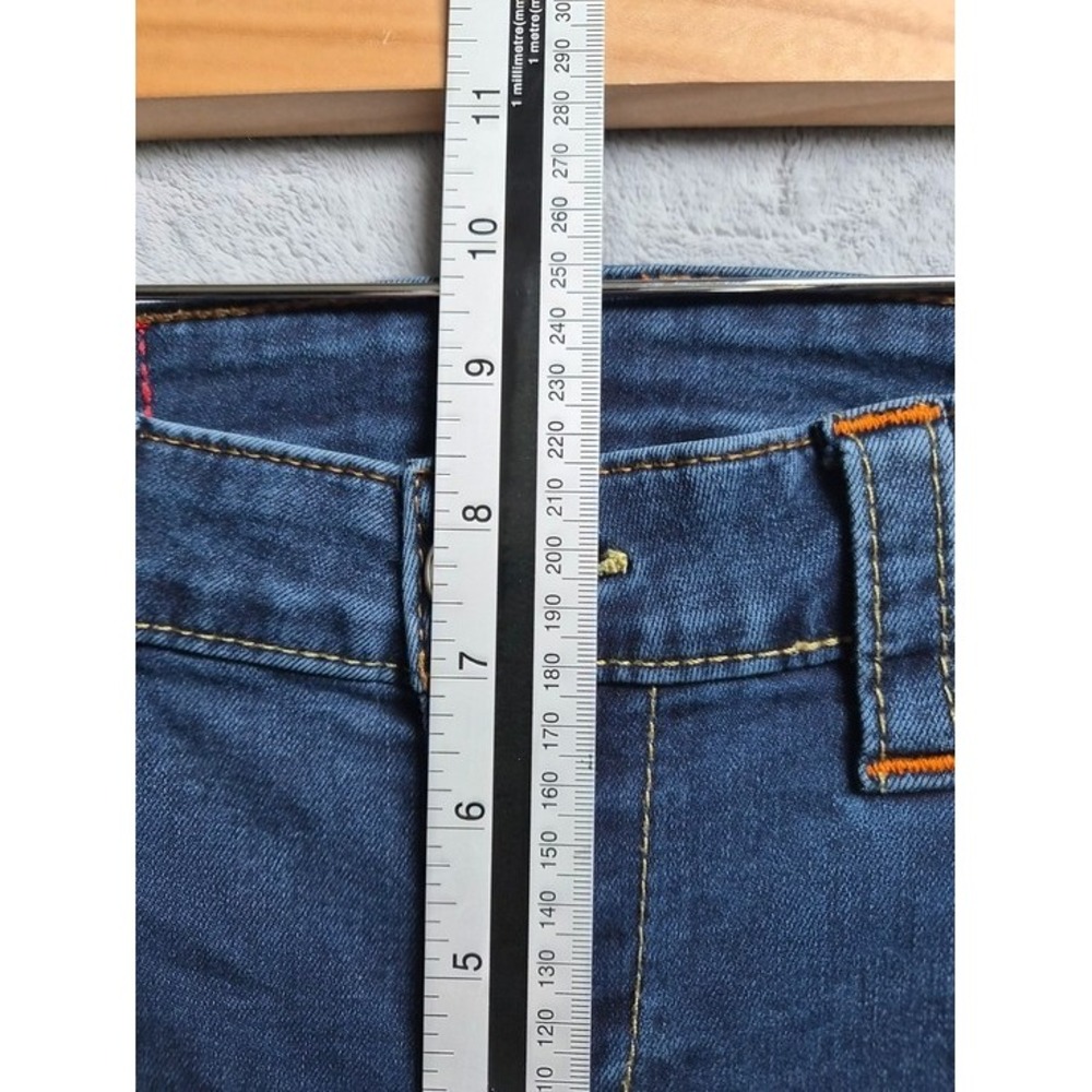 True Religion Billie Jeans Women's 28 Mid Rise Straight Dark Wash Stretch Denim - Picture 12 of 14